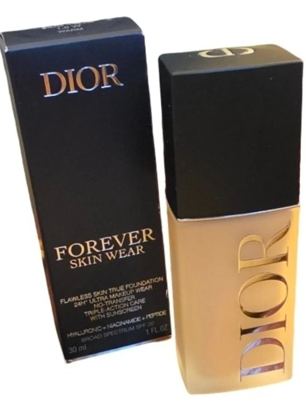 Dior Forever Skin Wear Foundation 1.5 W -Warm 1fl Oz NEW